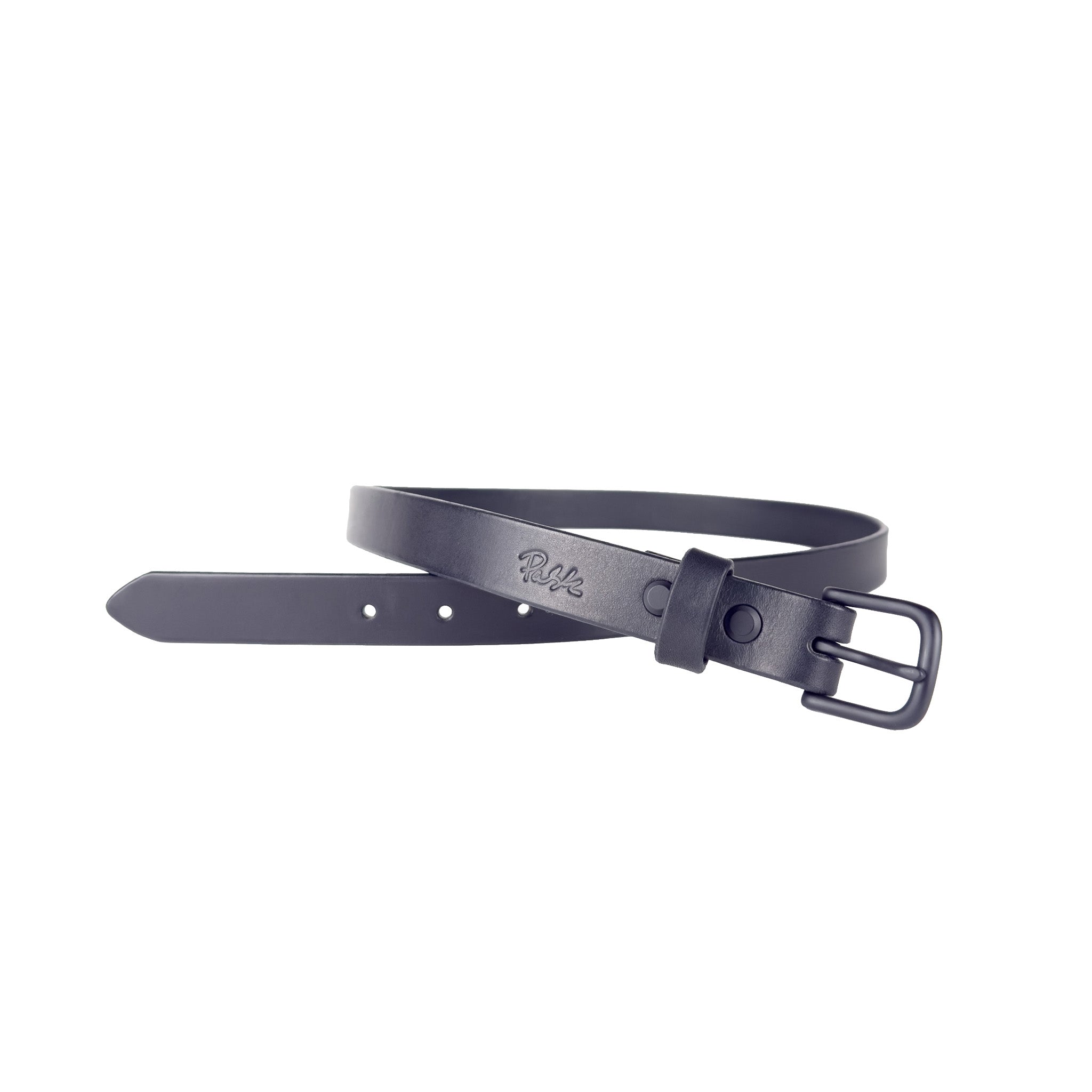 Every Woman Handmade Leather Belt Black With Black Hardware Pask Fine Goods